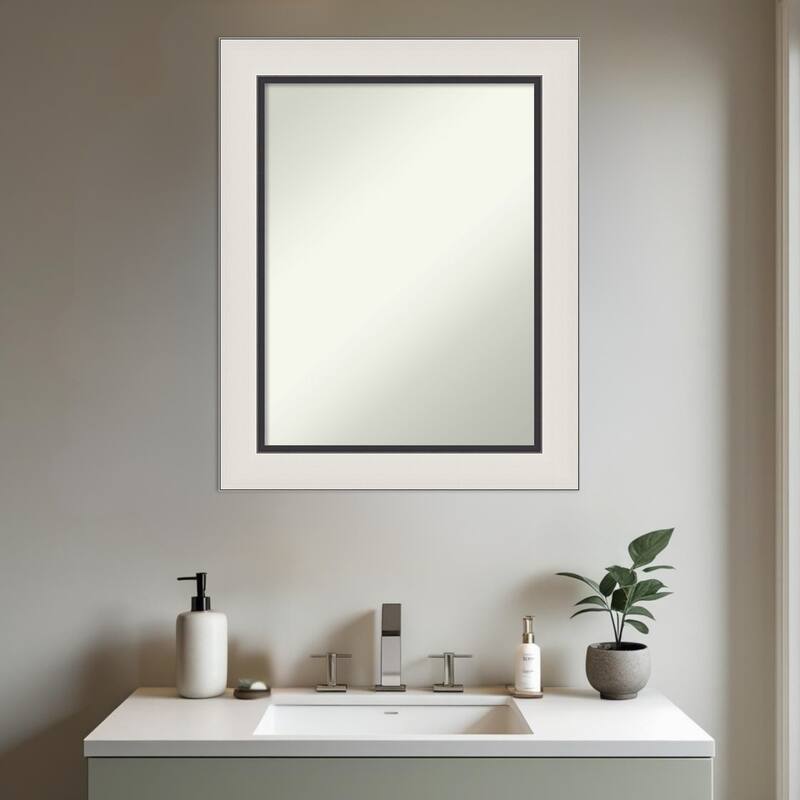 Ellie Non-Beveled Framed Bathroom Vanity Wall Mirror