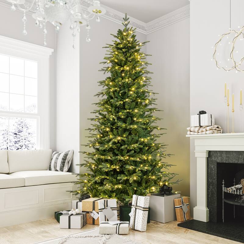 Gymax 6/7.5/9 FT Christmas Tree w/714/1162/1770 Branch Tips