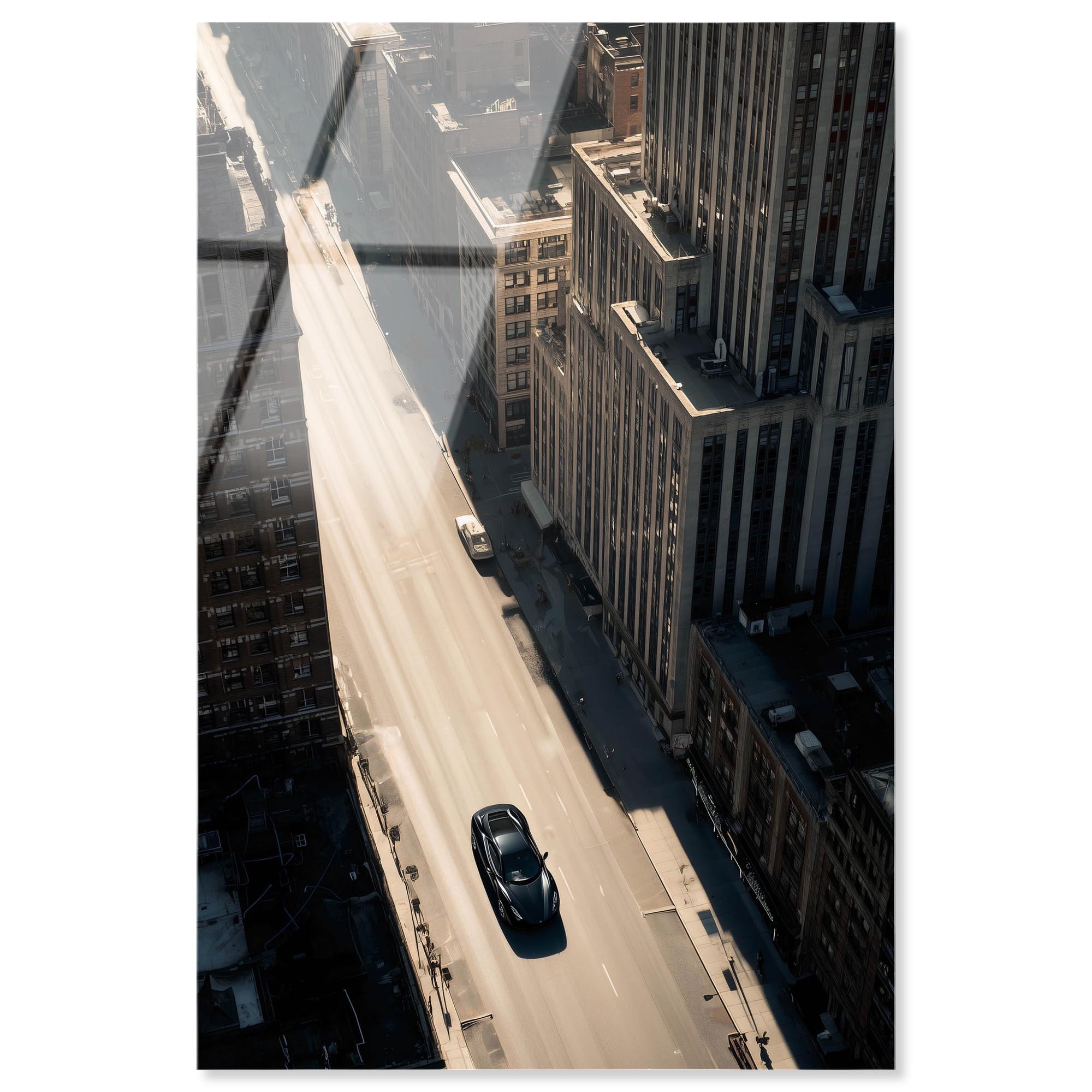 Speed Through NYC Mancave Art Acrylic Print by Notoriart