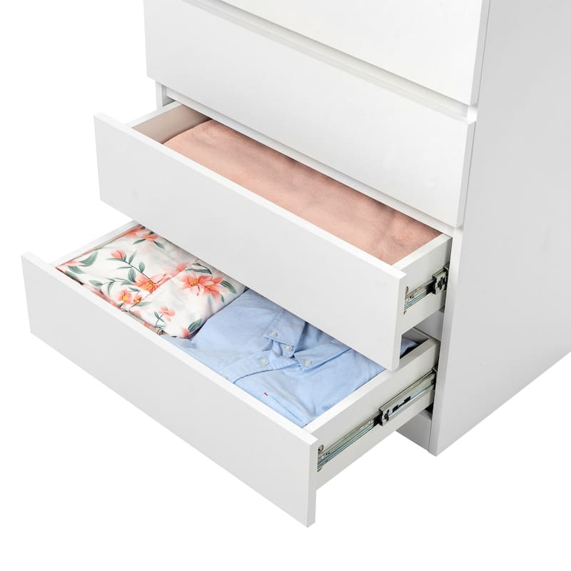 Modern Wooden 4-Drawer Dresser Perfect for Bedroom Living Room or Family Room