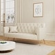 preview thumbnail 12 of 13, 71" Velvet Green Gray Double Sofa Bed