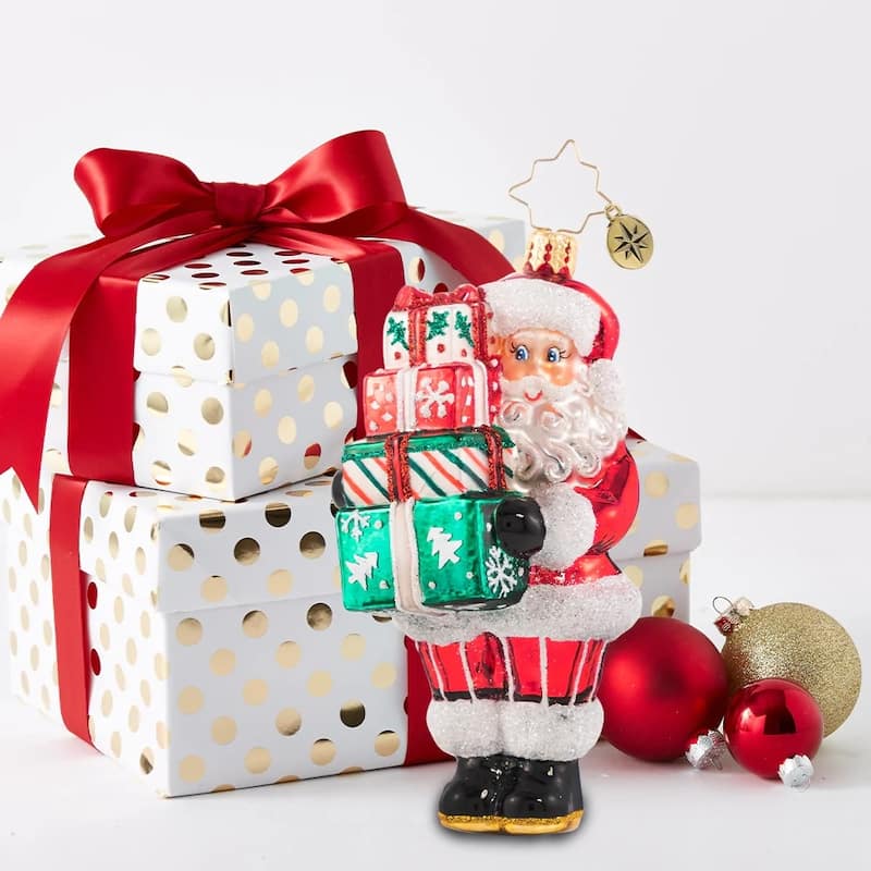 christopher radko time to celebrate! glass christmas ornament 1020771