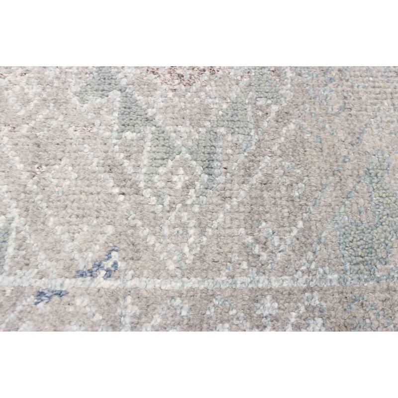 ECARPETGALLERY Hand-knotted Tangier Taupe Silk, Wool Rug - 5'2 x 7'9