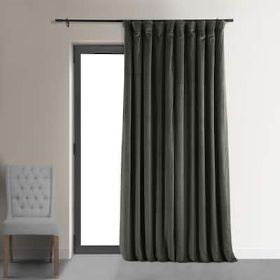 Exclusive Fabrics Signature Extra-wide Blackout Velvet Curtain Panel