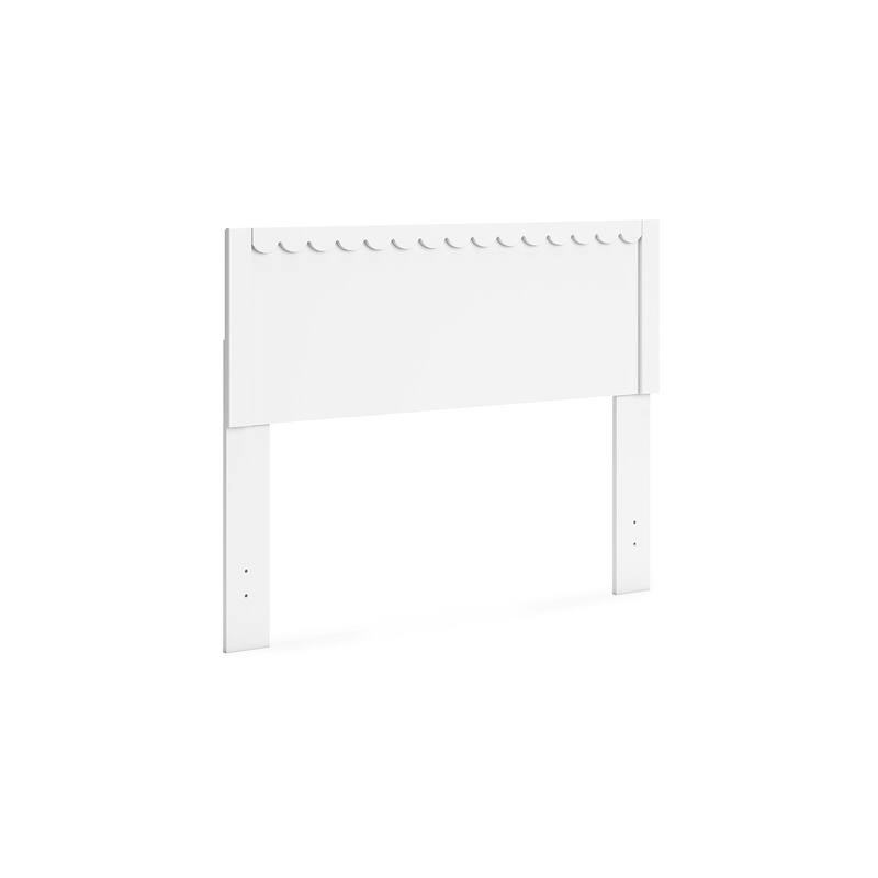 Signature Design by Ashley Hallityn White Panel Headboard with 2 Nightstands