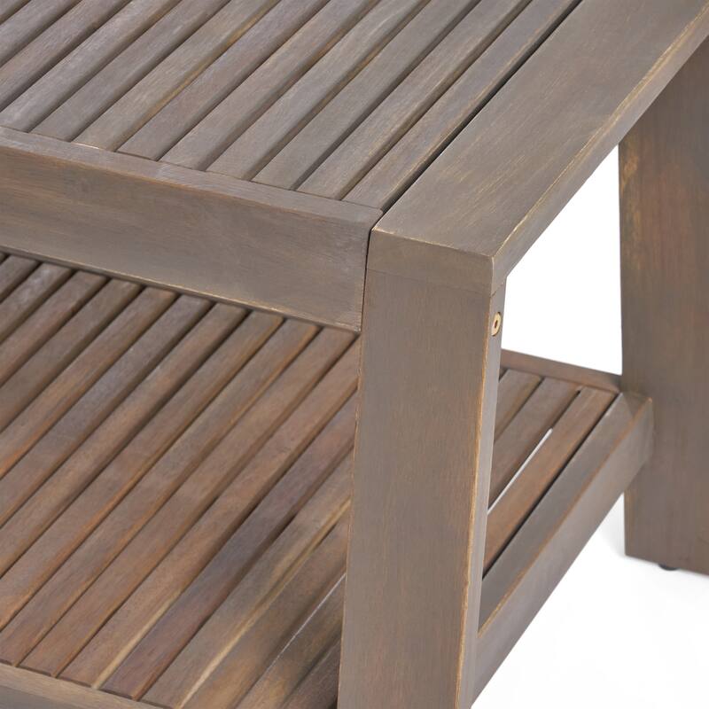 Grenada Acacia Loveseat Coffee Table Set by Christopher Knight Home