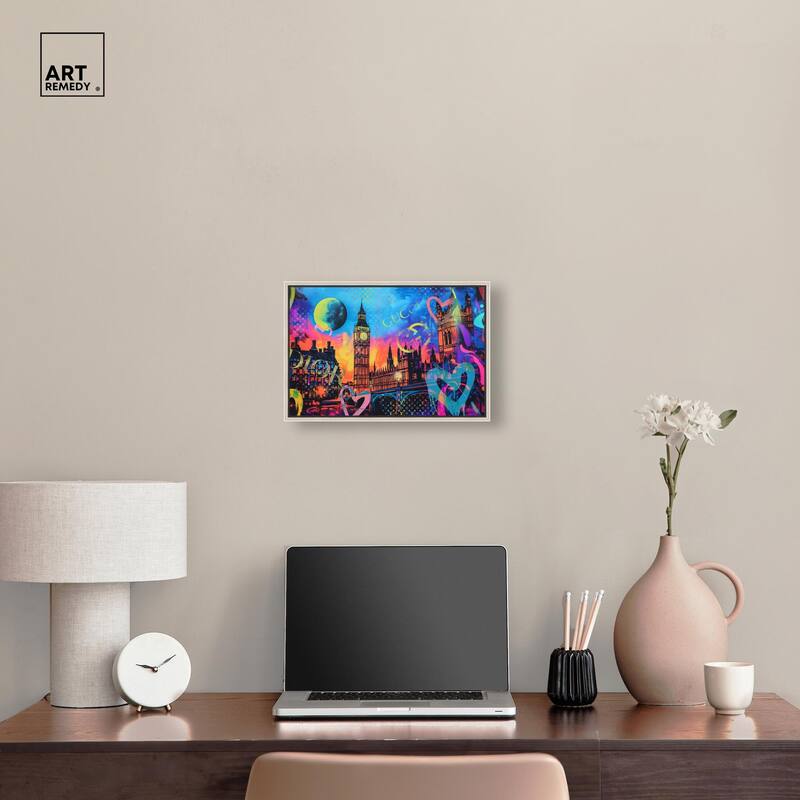 London Graffiti Canvas by Art Remedy