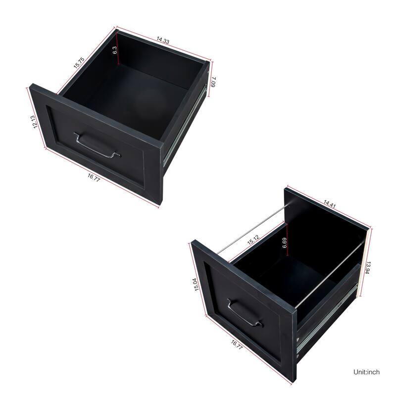 Large Home Office L-Shape Computer Study Desk with 2 Drawers, Shelf
