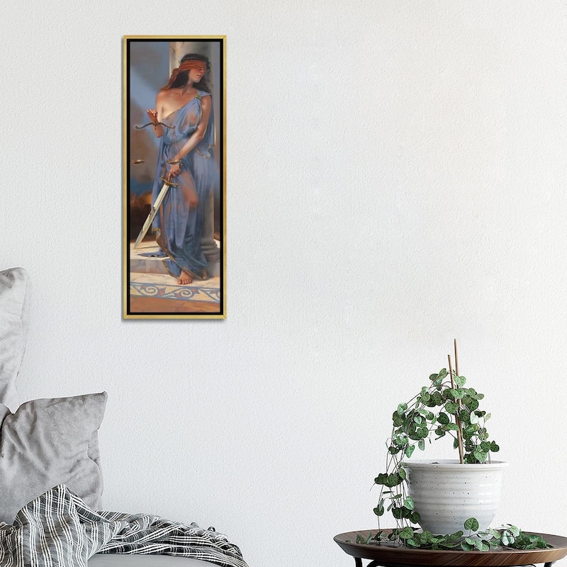 iCanvas "Lady Justice" by Maher Morcos Framed Canvas Print