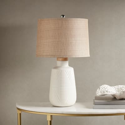 Hampton Hill Tate Boho Textured Ceramic Table Lamp