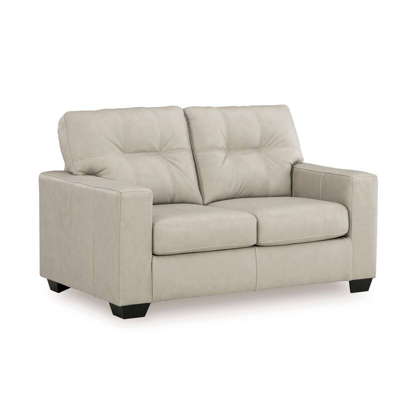 Roundhill Furniture Holmes Leather Upholstered Loveseat