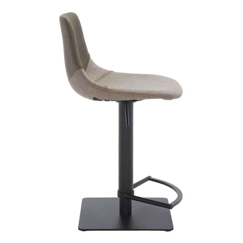 SAFAVIEH Peroline Gas Lift Adjustable Bar Stool - 19 In. W x 18 In. D x 32-42 In. H - 19Wx18Dx42H