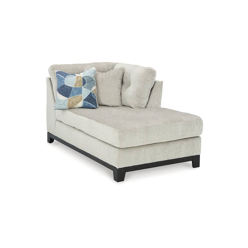 Signature Design by Ashley Maxon Place Light Gray 3-Piece Sectional with Chaise - 140" W x 100" D x 37" H