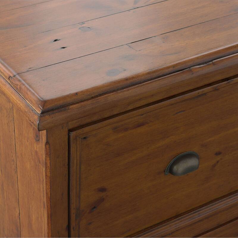 Dexter 23" Wide 3-Drawer Reclaimed Pine File Cabinet