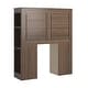 preview thumbnail 2 of 4, Keigo Walnut Finish Twin Storage Headboard by iNSPIRE Q Junior Twin