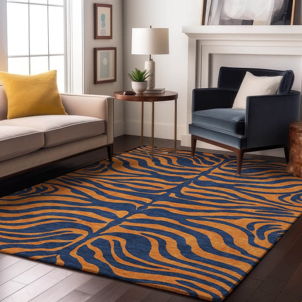 Premium Washable Super Soft Modern Zebra Print Mayfield Rug