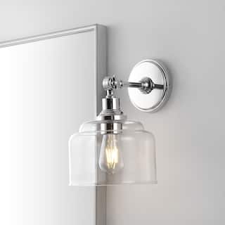 SAFAVIEH Lighting Lansor Wall Sconce - 8" x 9.5" x 11.5"