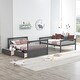 preview thumbnail 2 of 16, Full over Full Bunk Bed with 2 Storage Drawers&Ladder, Convertible Beds