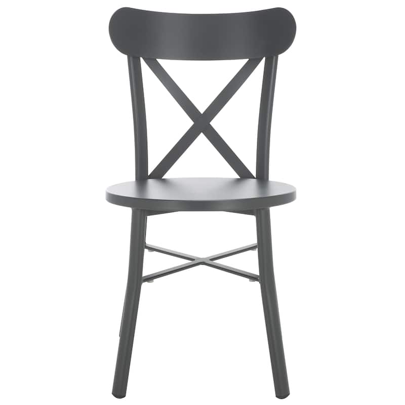 SAFAVIEH Outdoor Living Core 18-inch Cross Back [SET of 2] - 17"W x 20"D x 33"H