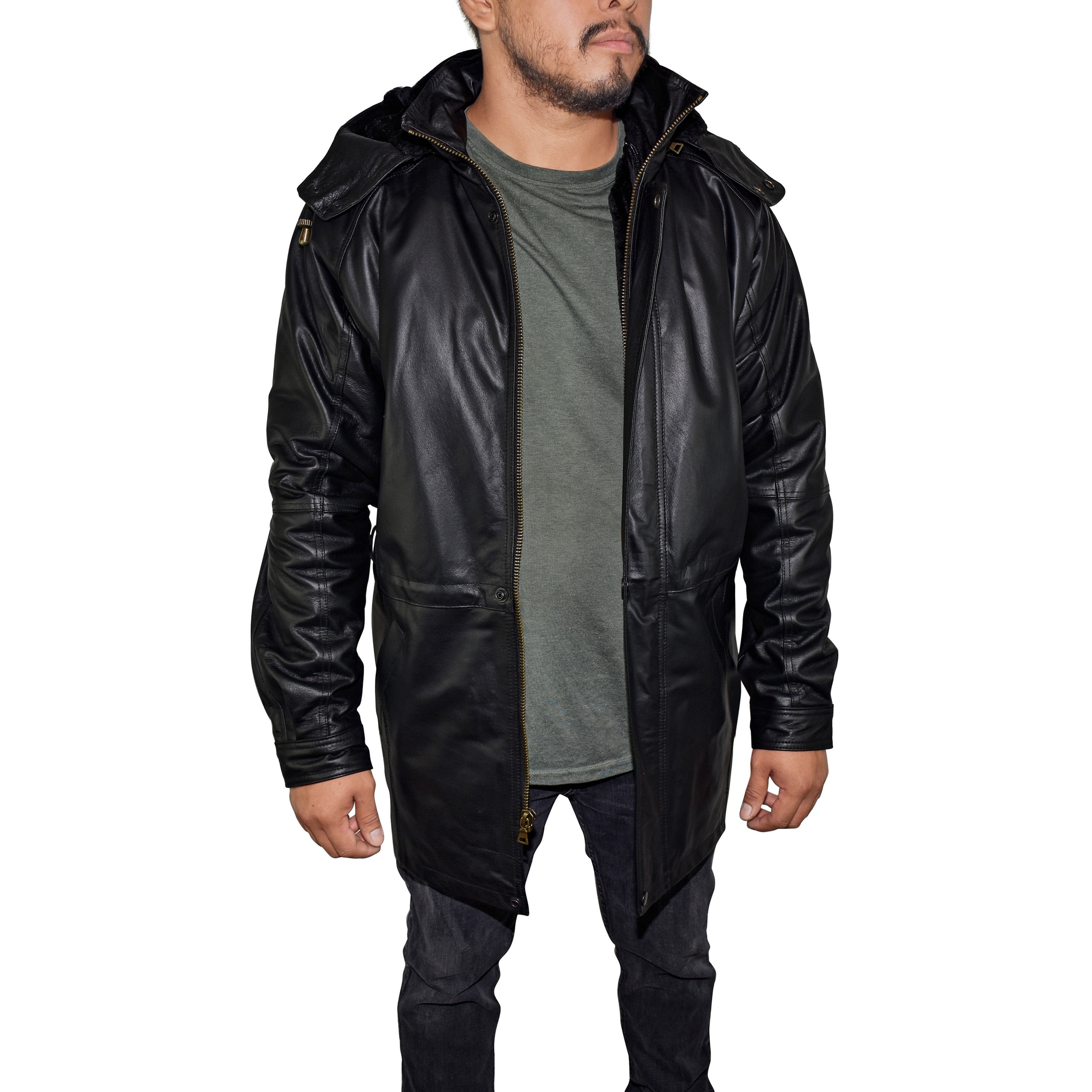 3 quarter leather jacket
