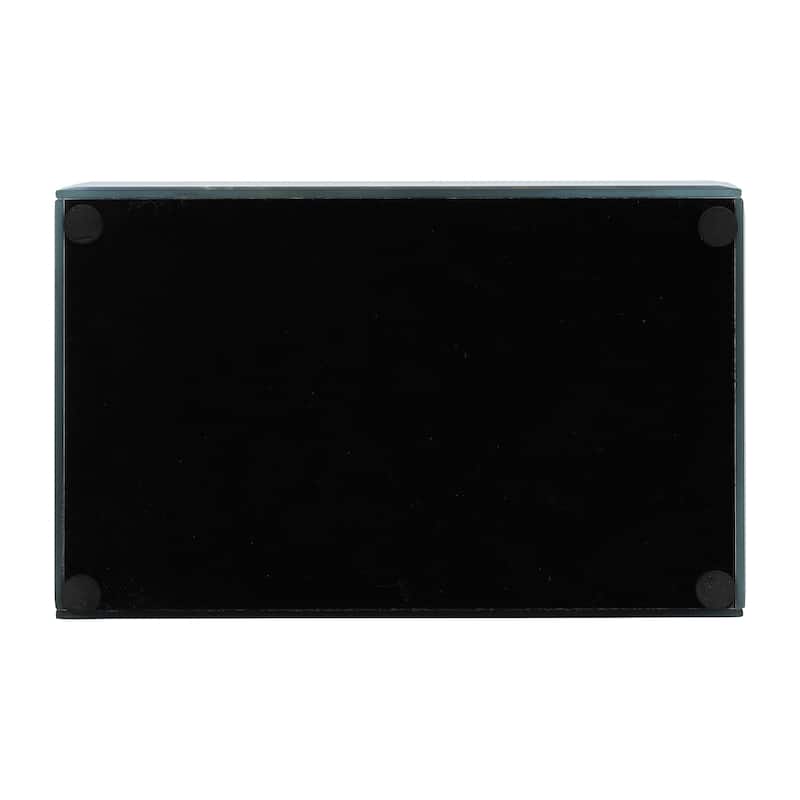 Modern Statement Decorative Box with Abstract Finish and Lid
