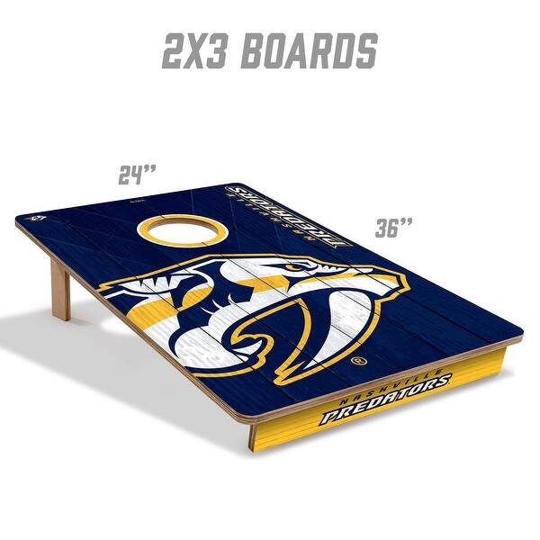Nashville Predators NHL Tailgate Cornhole Board Set