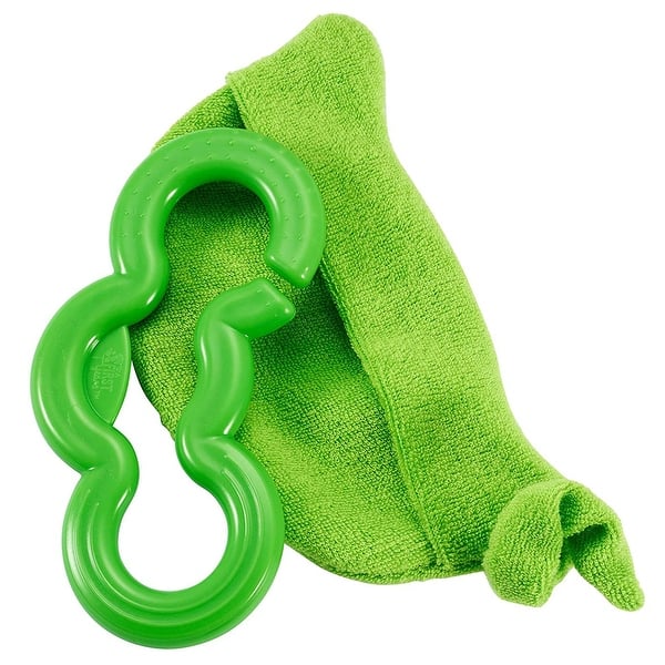 slide 2 of 3, The First Years Chilled Peas 2-In-1 Teether, Green, 3 Months Up - 3 Months Up 3 Months Up - Green - 1 Piece