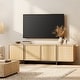 preview thumbnail 3 of 32, WMAPAT Modern Entertainment Center With T-Shaped Wooden Legs, 4-Door Storage TV Stand, Media Cabinet For Living Room