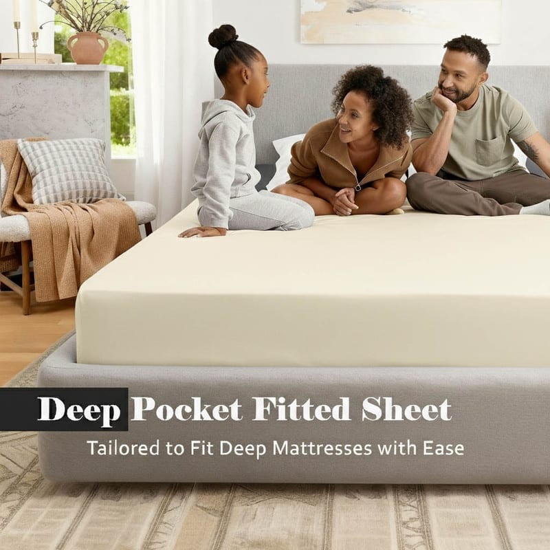 Superior Egyptian Cotton 1000 TC Deep Pocket Sheet Set