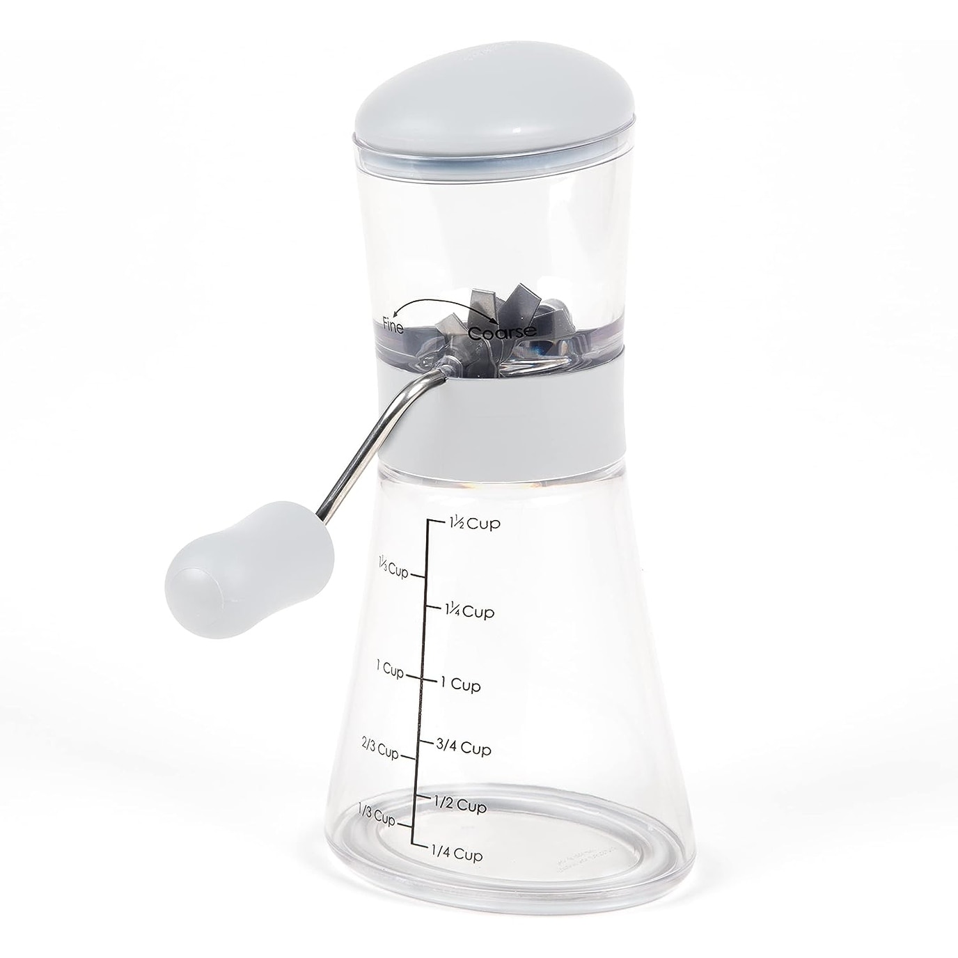 Prepworks by Progressive Nut Chopper with Non-Skid Base, White