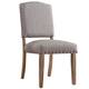 Benchwright Upholstered Dining Chairs (Set of 2) by iNSPIRE Q Artisan - Grey Linen