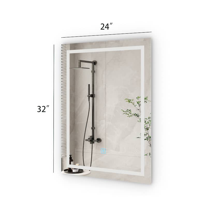 Smart Dimmable LED Bathroom, Vanity Mirror with Touch Switch