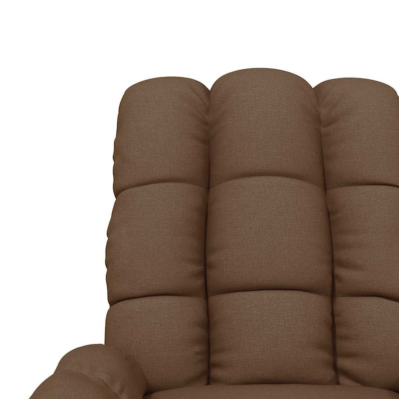 vidaXL Recliner Brown Fabric - 29.1" x 39" x 40.2"