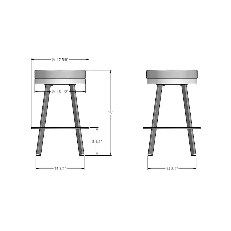 Amisco Swice Swivel Counter Stool