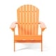 preview thumbnail 18 of 60, Outdoor Acacia Wood Adirondack Chair, Simple Design Chair Tangerine