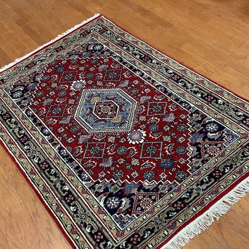 HERAT ORIENTAL Hand-knotted Medallion Bidjar Wool Rug - 4x6