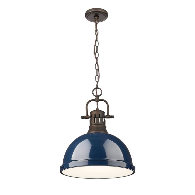 Golden Lighting 3602-L RBZ Duncan 14" Wide Pendant