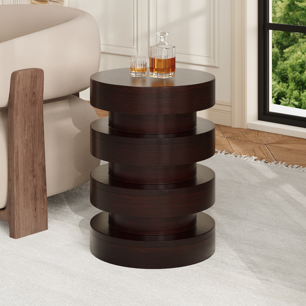 Christopher Knight Home - Aurex Modern Outdoor MGO Side Table with 3-Tier Sculptural Design