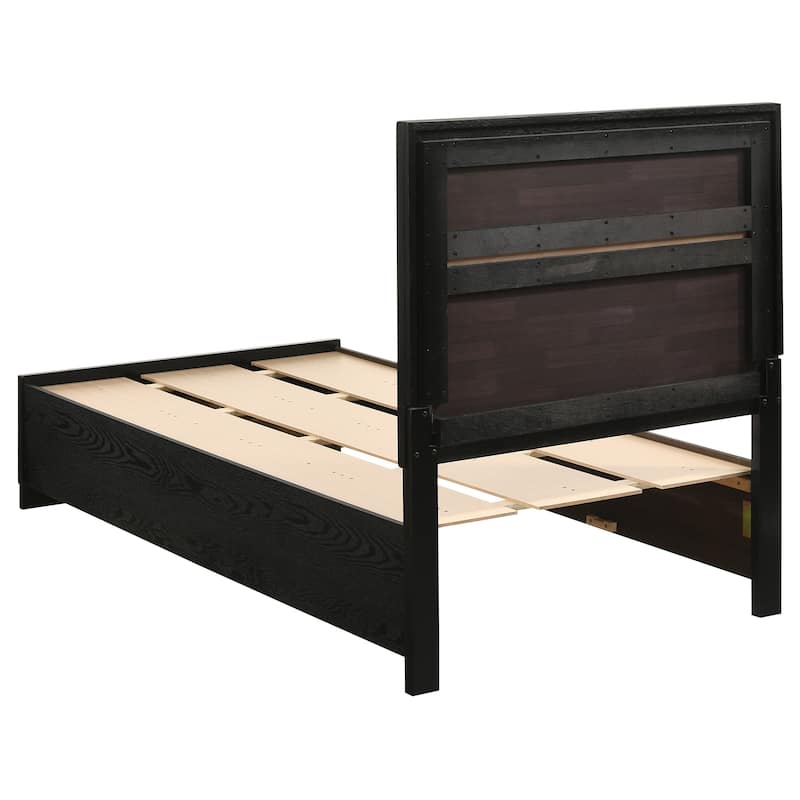 Miranda Contemporary Wood Storage Panel Bed