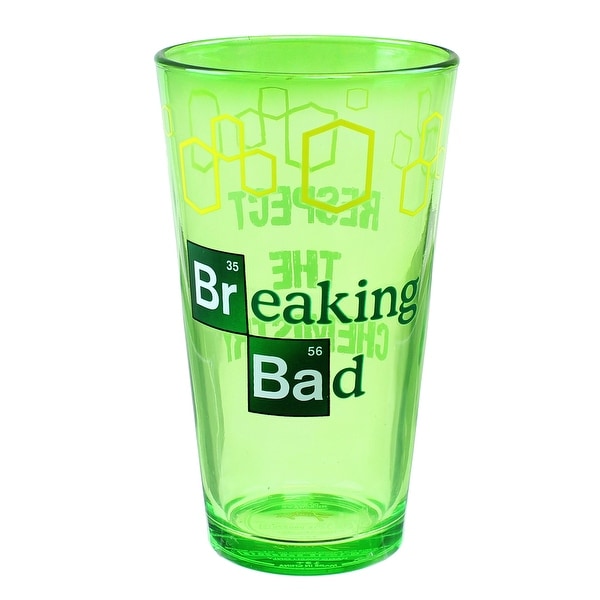 Breaking Bad "Respect The Chemistry" 16oz Pint Glass - Multi