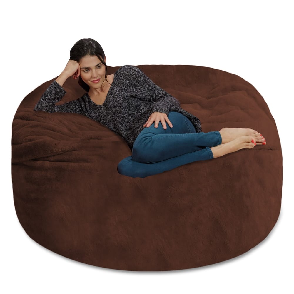 Bean Bag Chair 5-foot Memory Foam Removable Cover Bean Bags