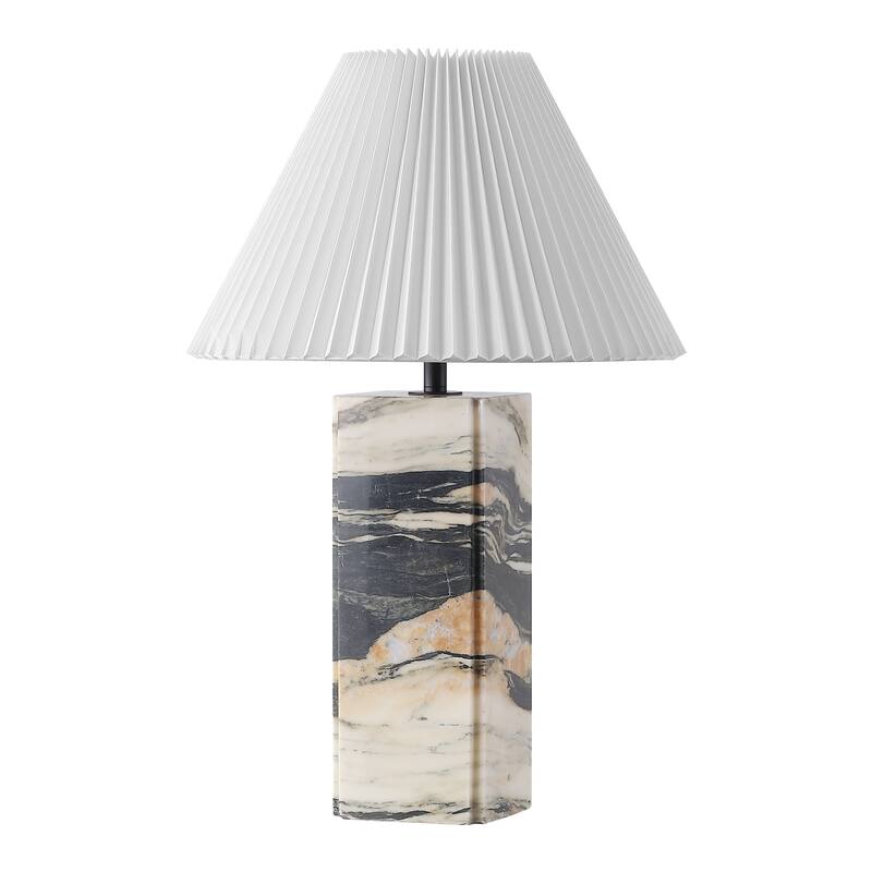 SAFAVIEH Couture Mackenzie Square Marble Table Lamp - 16"W x 16"D x 25"H