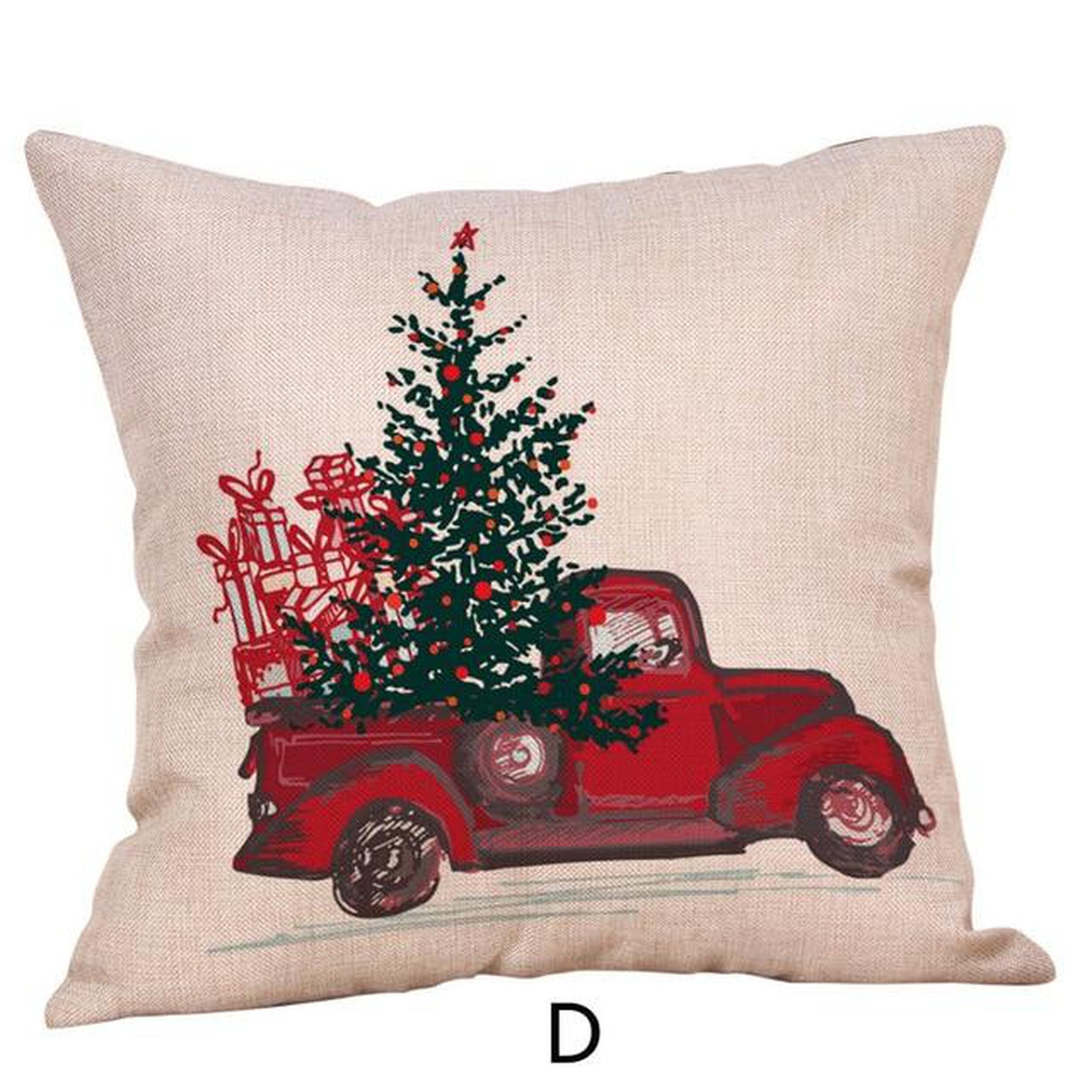 Shop Merry Christmas Throw Pillow Case Vehicle Pillows Cover
