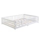 preview thumbnail 9 of 29, Solid Wood Platform Bed Frame with Fence，Queen/Full/Twin Size