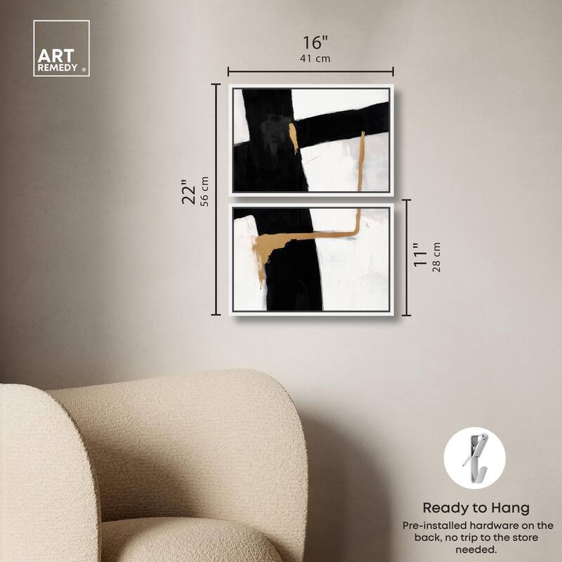 Urban Grid III Canvas Set of 2 by Art Remedy