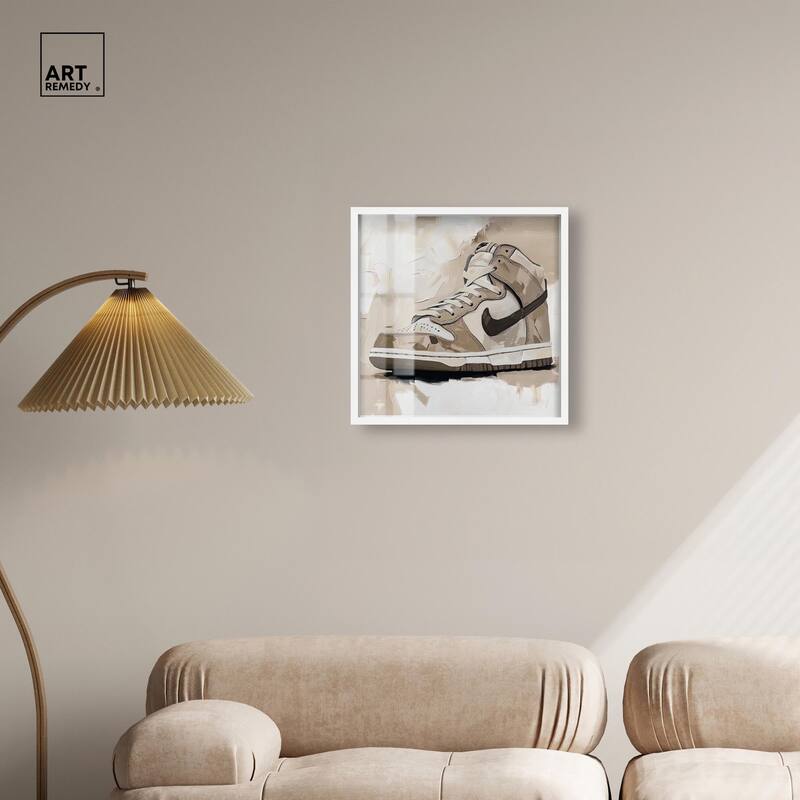 Light Tans Sneaker Shadowbox by Art Remedy