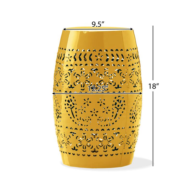 Christopher Knight Home - Ruby Indoor/Outdoor 12-Inch Lace Cut Iron Side Table