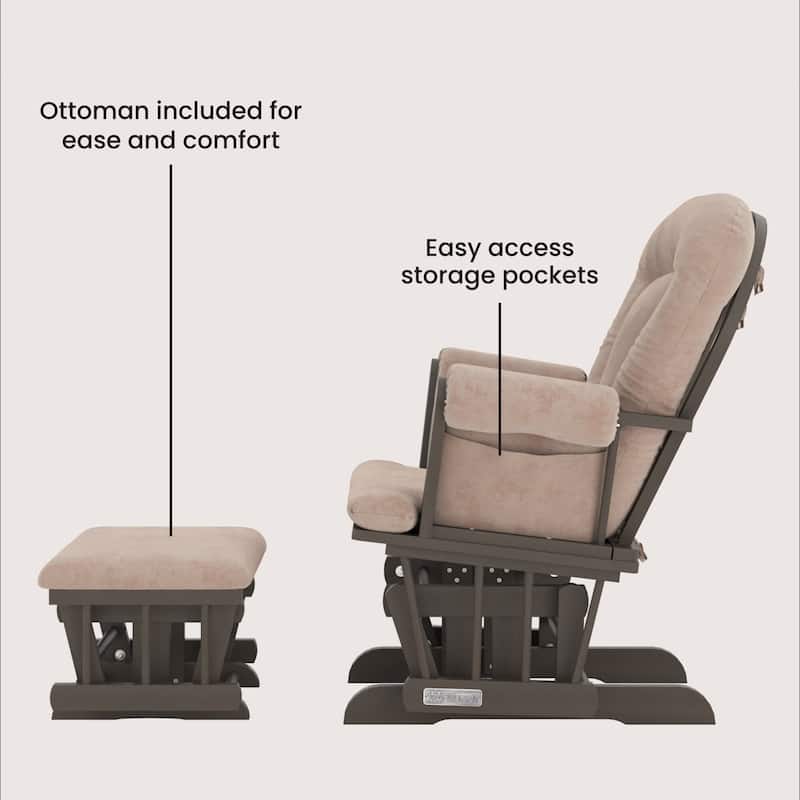 Child Craft Tranquil Glider Rocker and Ottoman Set