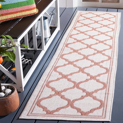 SAFAVIEH Bermuda Washable Edelt Indoor/ Outdoor Waterproof Rug - 2' x 8' Runner