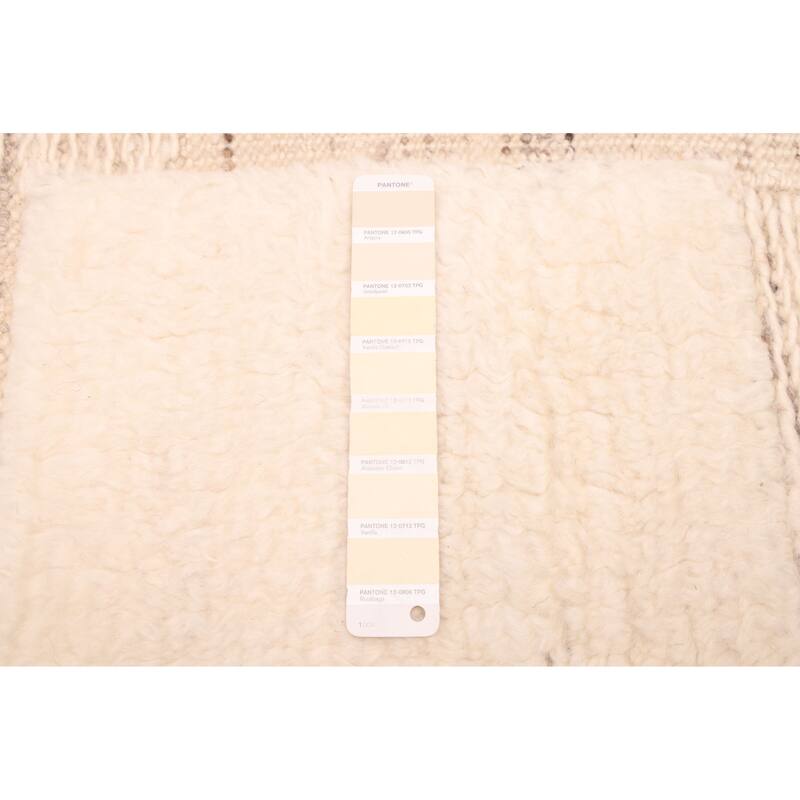 ECARPETGALLERY Hand-knotted Looma Cream Wool Rug - 9'3 x 12'2